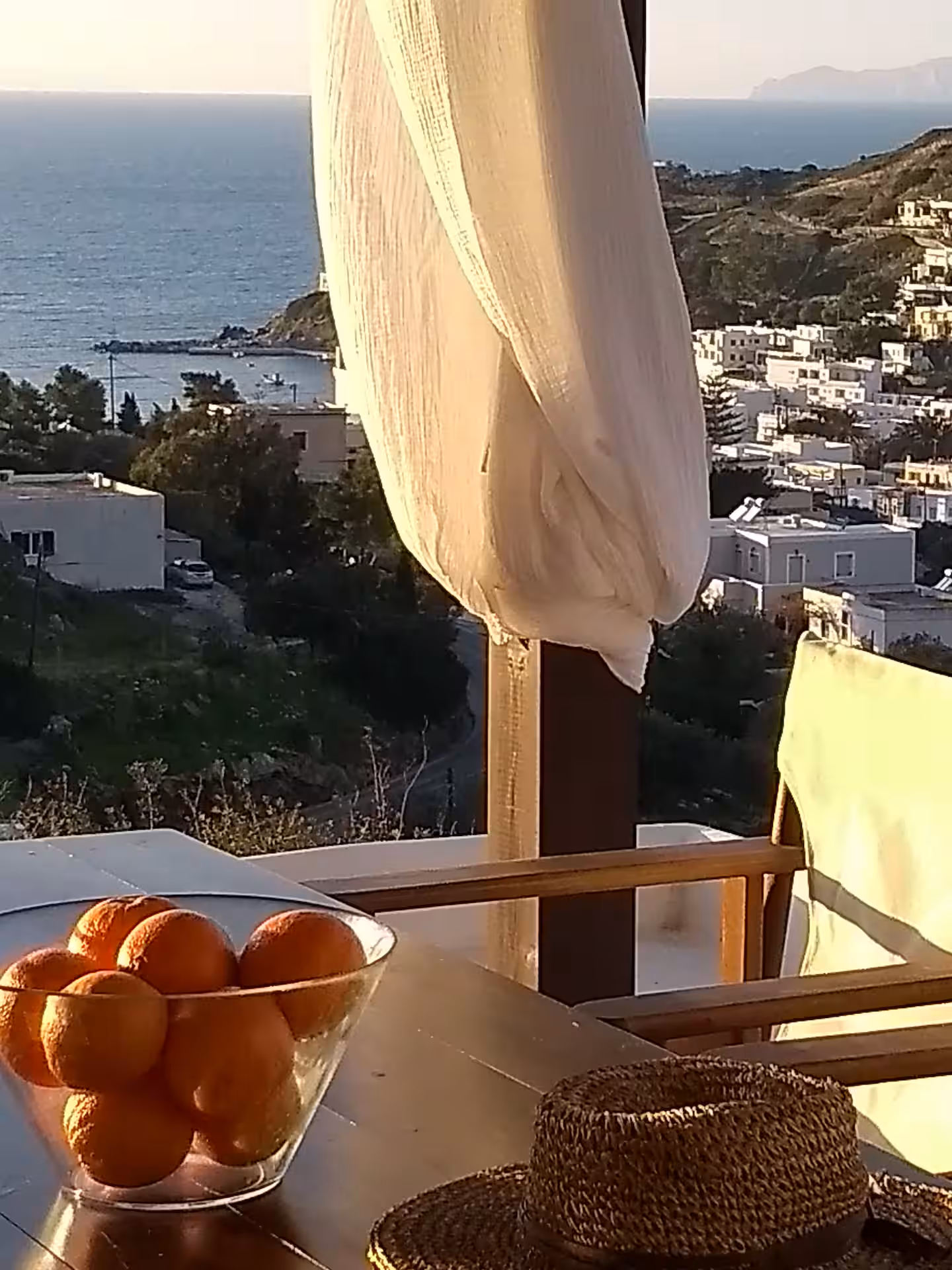 Silvermoon-luxury-house-syros-The front veranda of the house with sea view